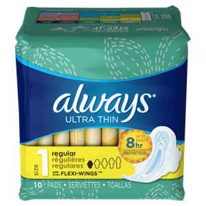 Always ultra thin, Memmzy package, always pads